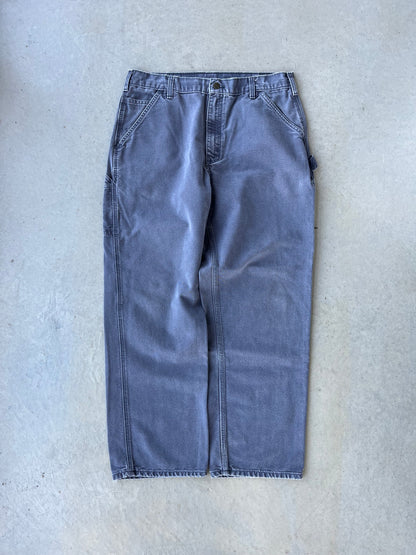 90’s Carhartt Faded Gray Work Pants [34x30]