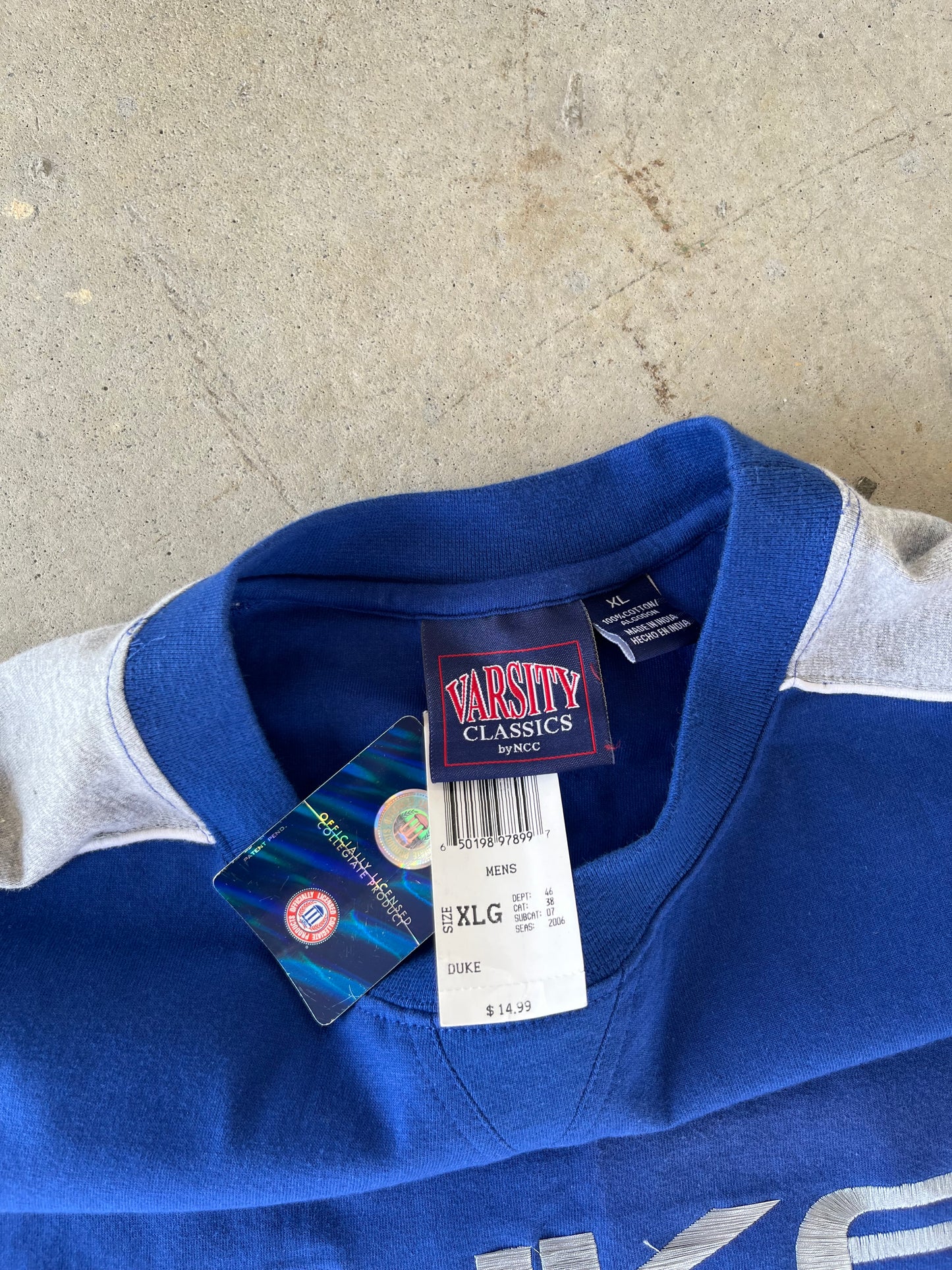 00’s Duke Blue Devils Embroidered T-Shirt [XL]