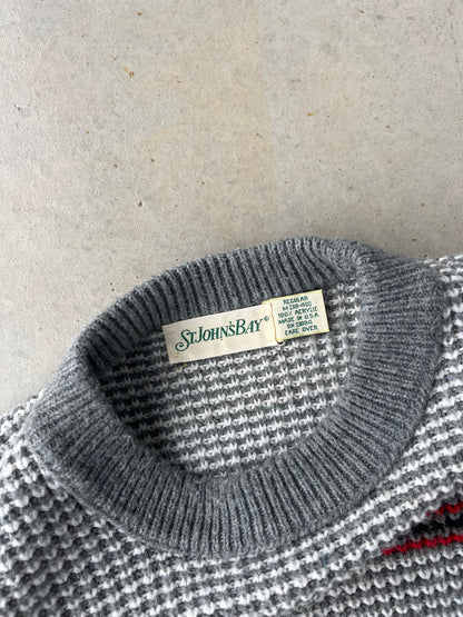 90s St. Johns Bay Striped Sweater [M]