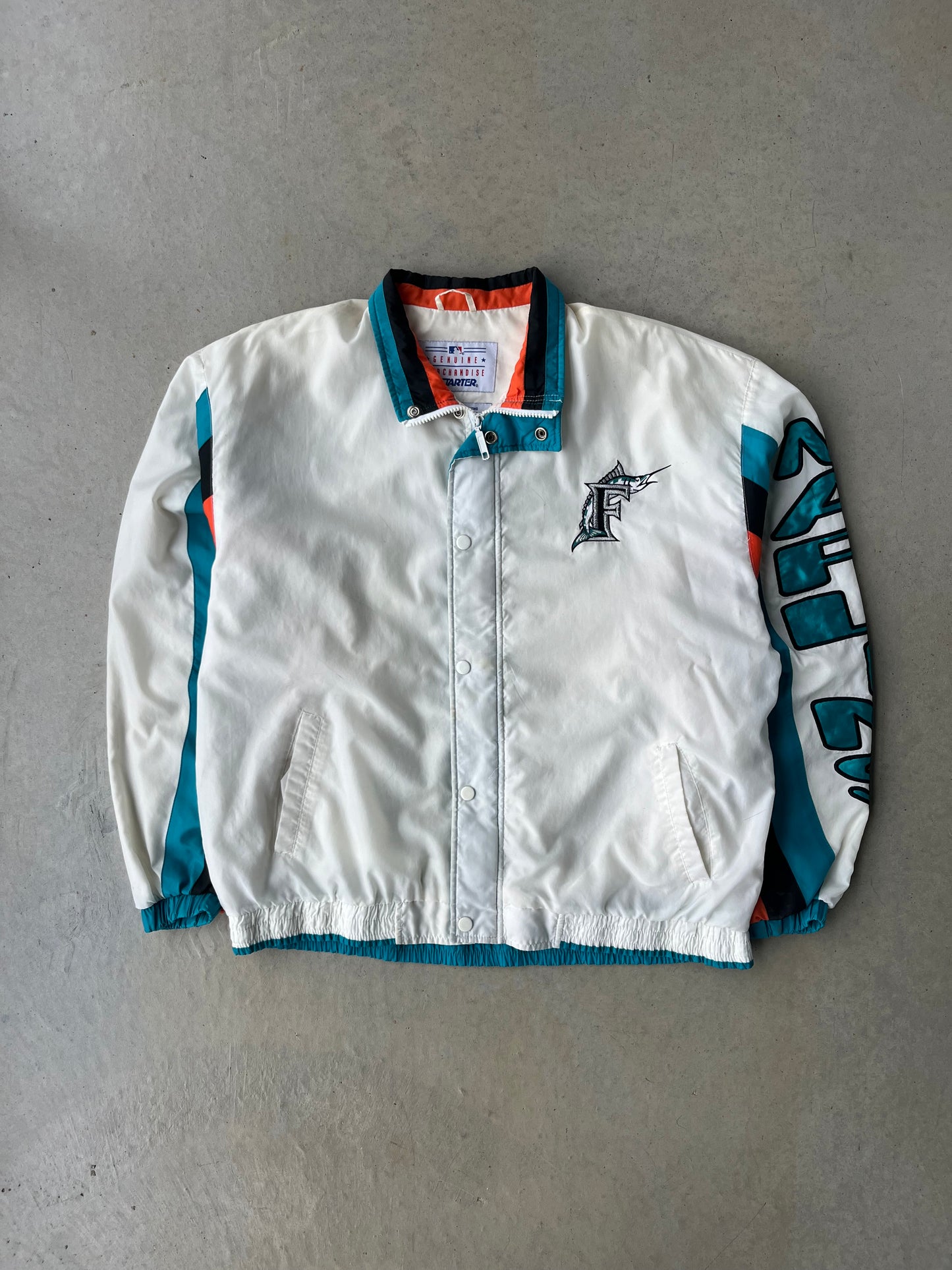 00s Florida Marlins MLB Starter Windbreaker Jacket [M]