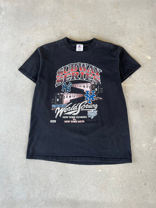 2000 New York Subway Series World Series MLB T-Shirt [L]