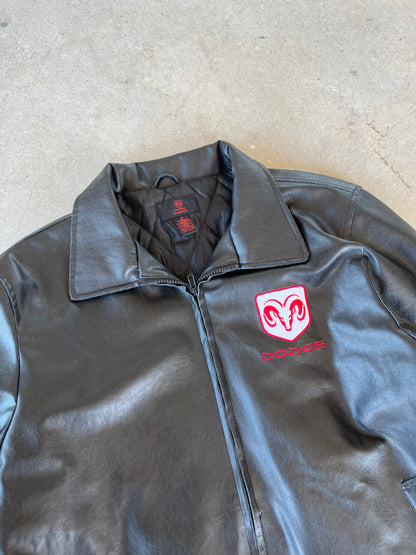 Y2K Dodge Dealership Leather Jacket [M]