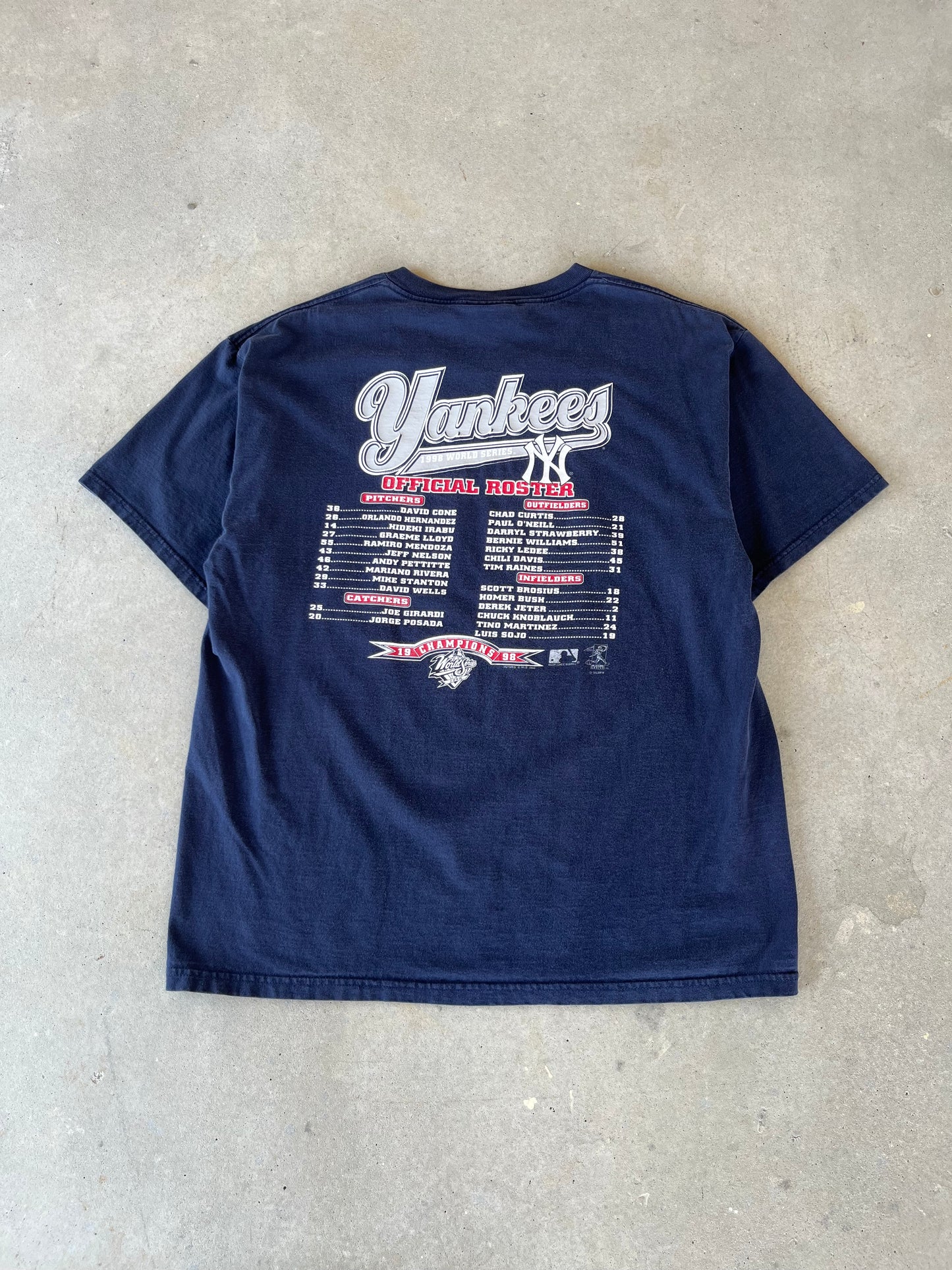 1998 New York Yankees World Series T-Shirt [XL]