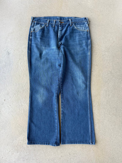 90’s Wrangler Flared Denim Blue Jeans [37x30]