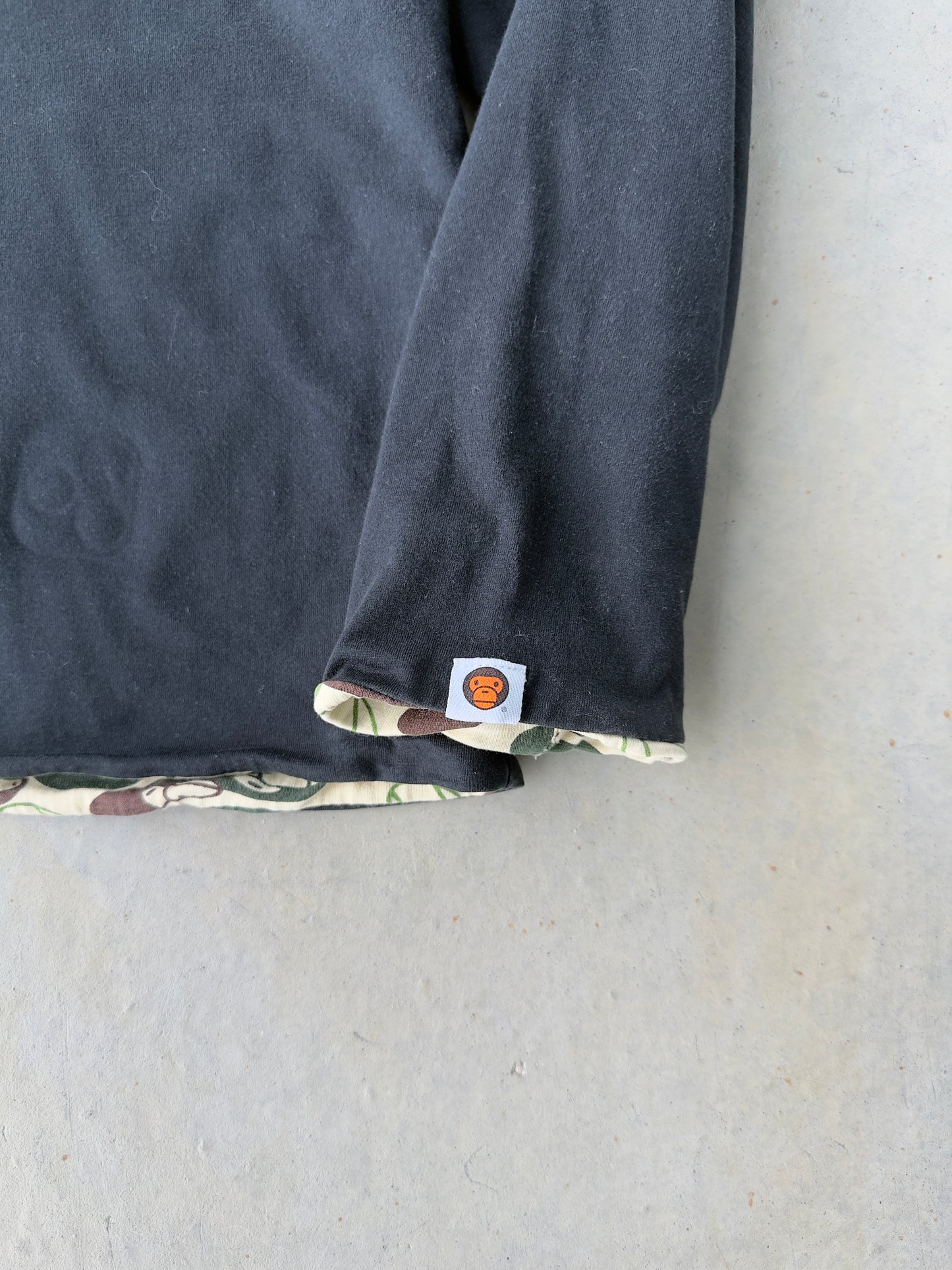 2000’s A Bathing Ape Baby Milo Camo Reversible Long Sleeve [XL]