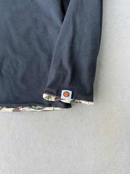 2000’s A Bathing Ape Baby Milo Camo Reversible Long Sleeve [XL]