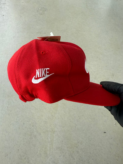 90’s Nike Check Red Fitted [OSFA]