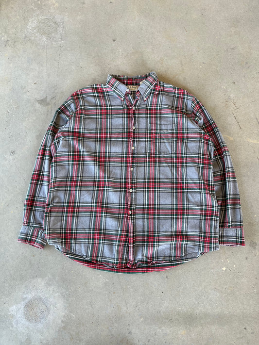 1990’s LL Bean Plaid Flannel [XL]