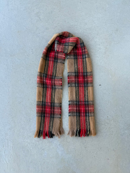 Red & Brown Plaid Scarf