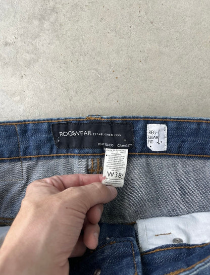 Y2K Rocawear Embroidered Denim Jeans [38x34]
