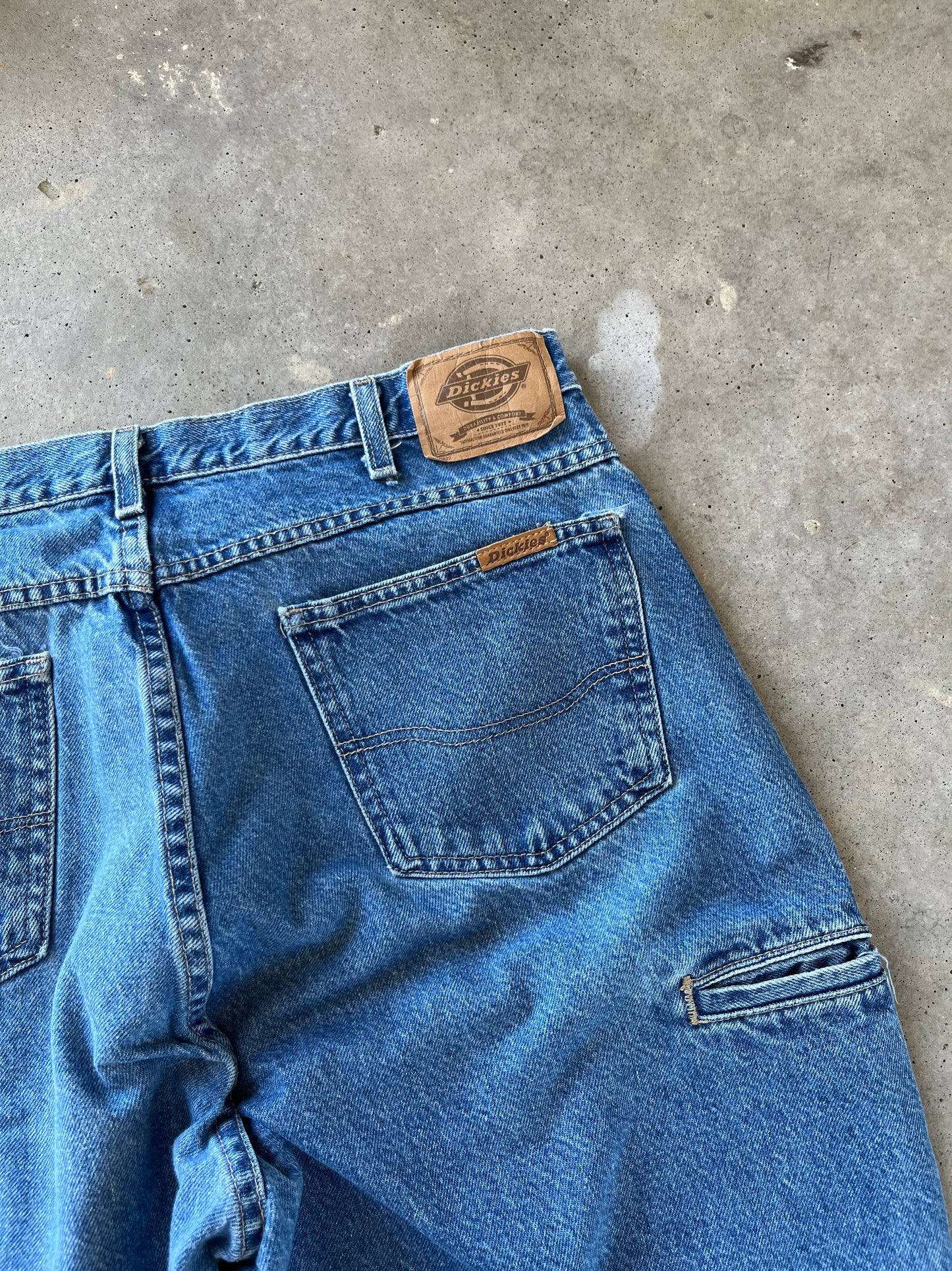 00’s Dickies Double Knee Denim Jeans [38x33]