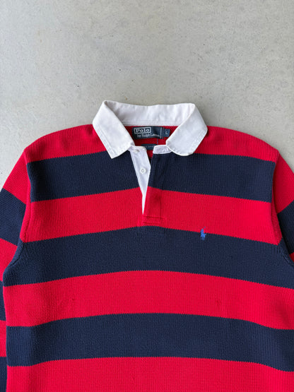 90’s Polo Ralph Lauren Striped Rugby Knit Sweater [L]