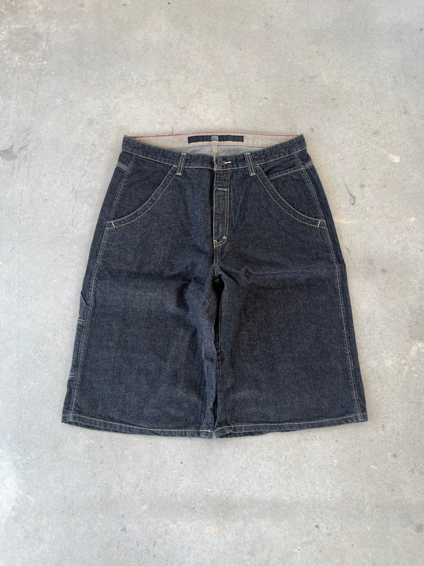 Y2K Black Marithe Francois Girbaud Baggy Shorts [36]