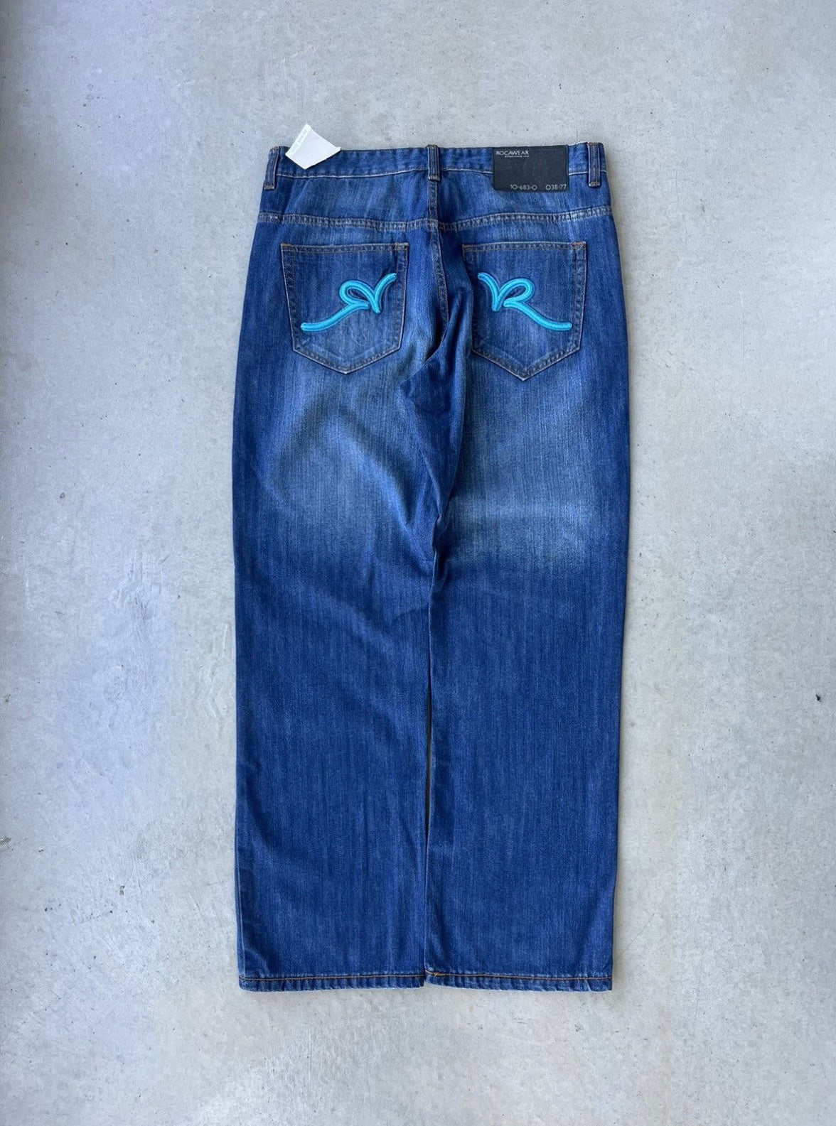Y2K Rocawear Embroidered Denim Jeans [38x34]
