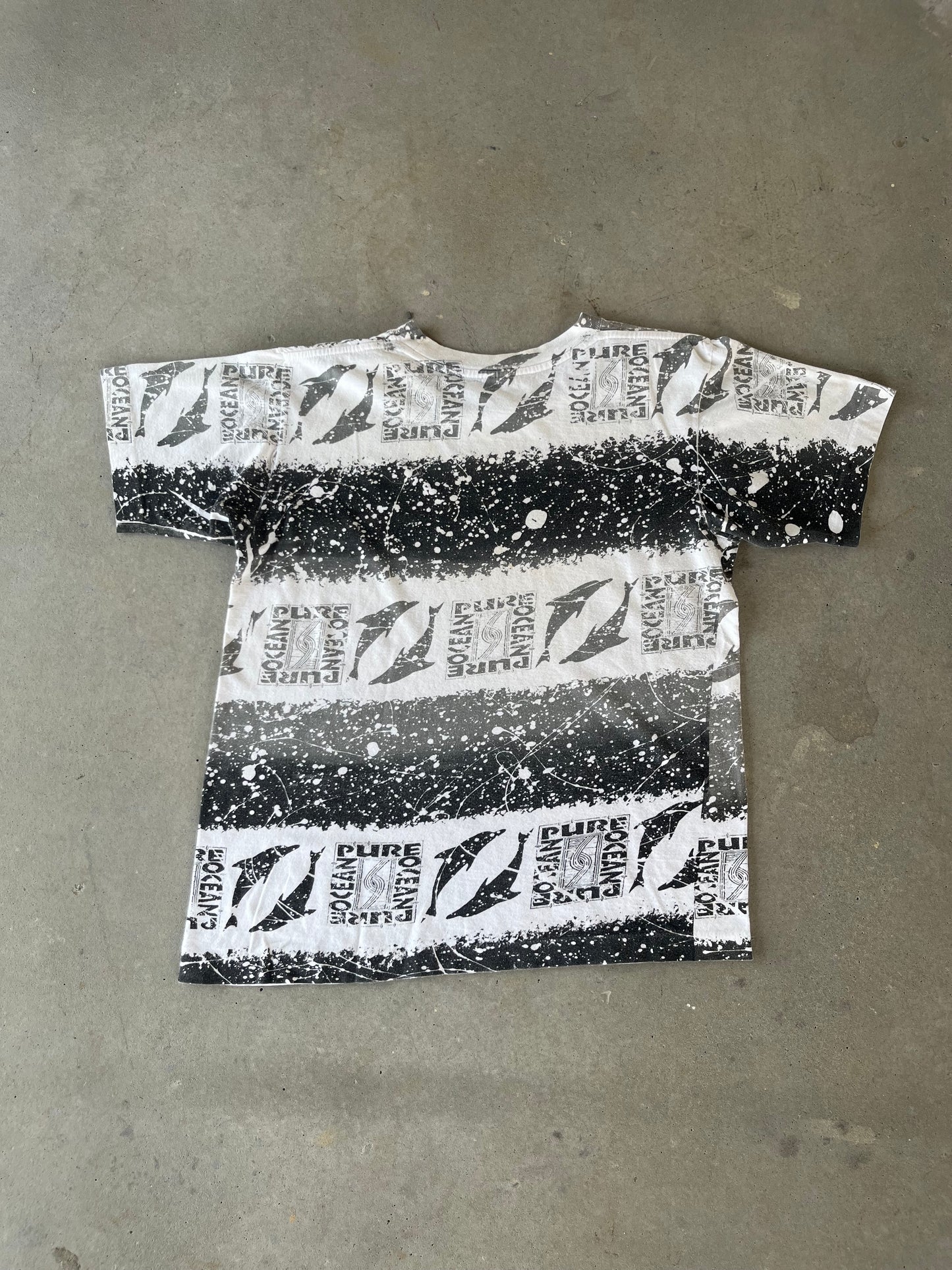 80’s Ocean Pure All Over Print Surf T-Shirt [M]