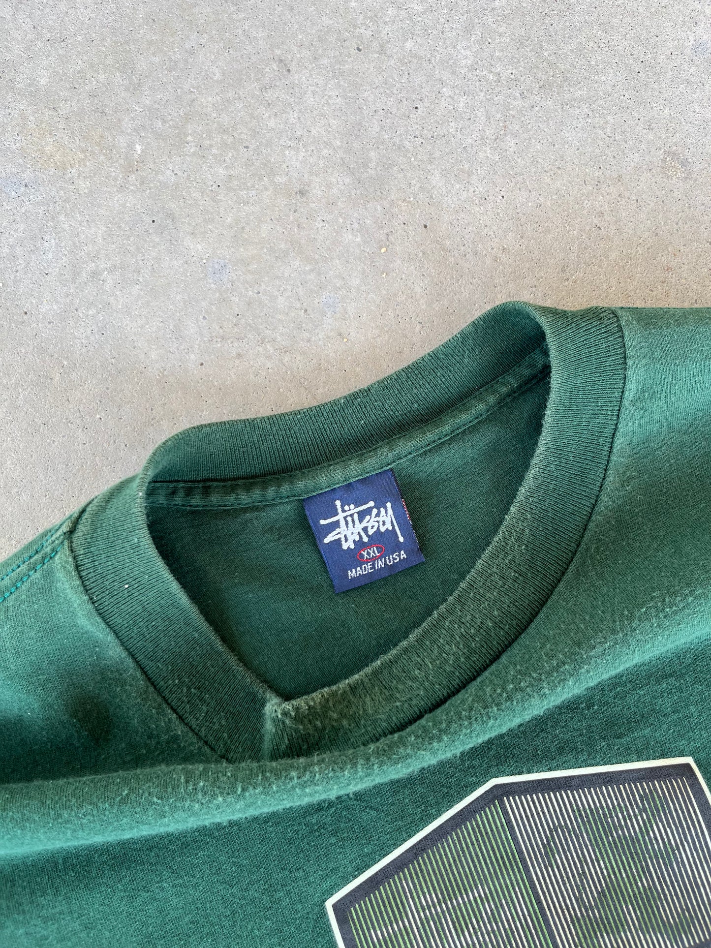 90’s Green Stussy T-Shirt [XL]