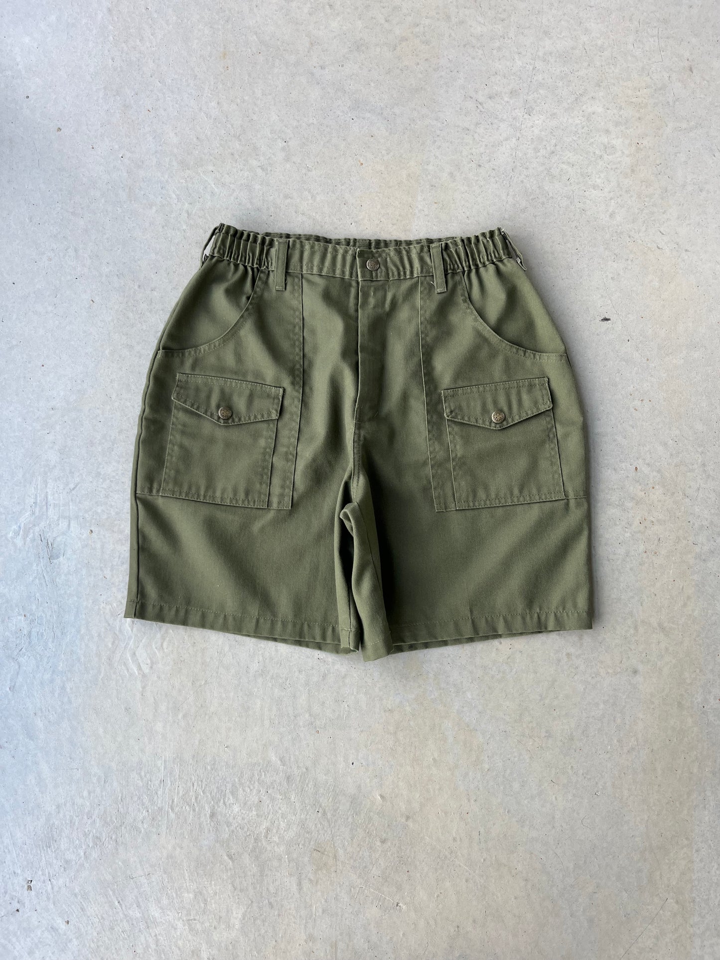 90’s Boy Scouts Military Green Shorts [32]