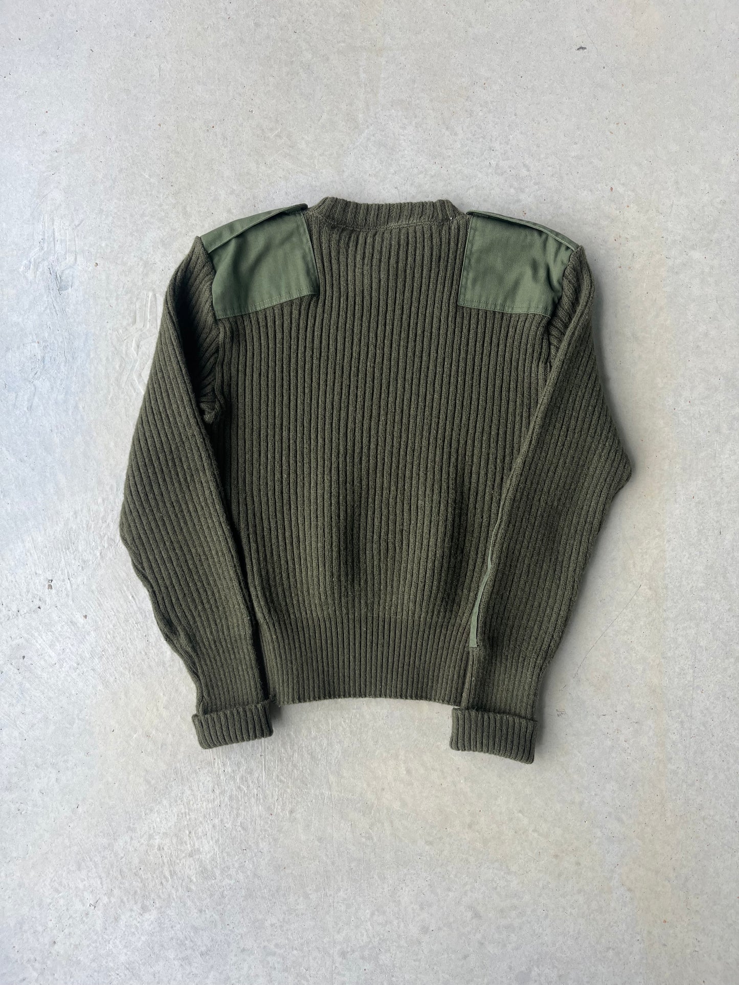 90s Military Green Sweater [S]