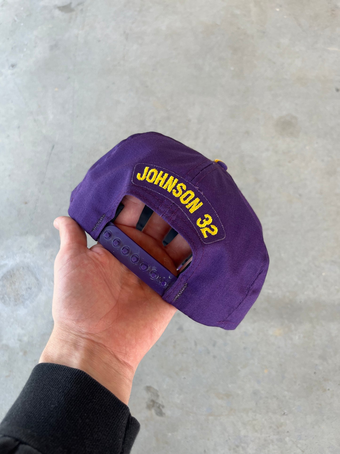 90’s Magic Johnson LA Lakers Zubaz Striped Hat