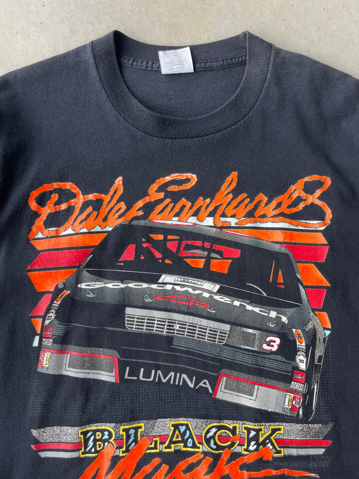 90's Dale Sr. Black Magic Nascar T Shirt [M]