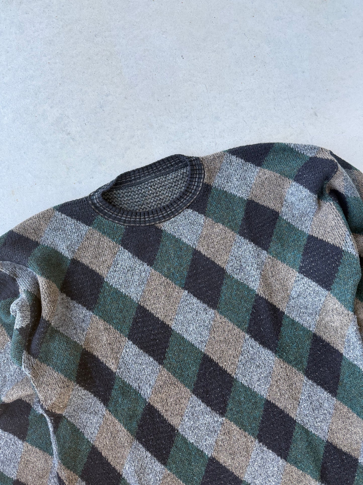 90’s Plaid Sweater [XL]