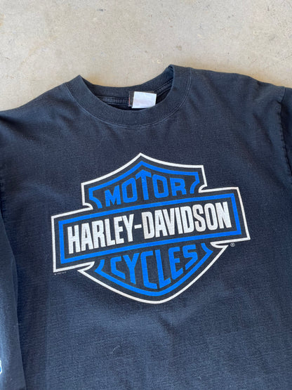 00’s Harley Davidson Australia Flame Long Sleeve [L]