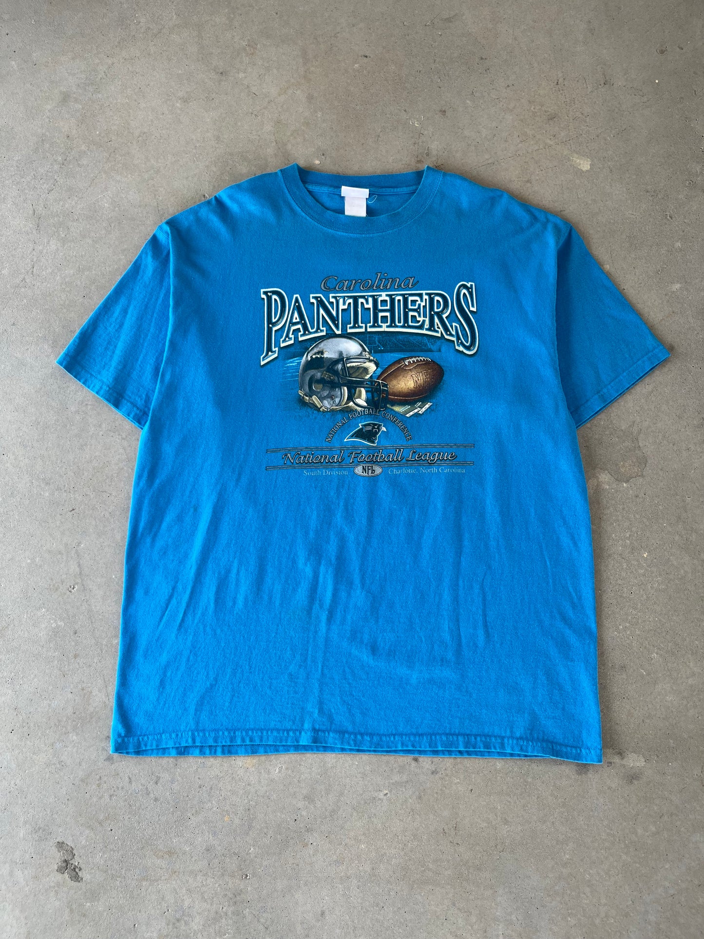 00’s Carolina Panthers Helmet T-Shirt [XXL]