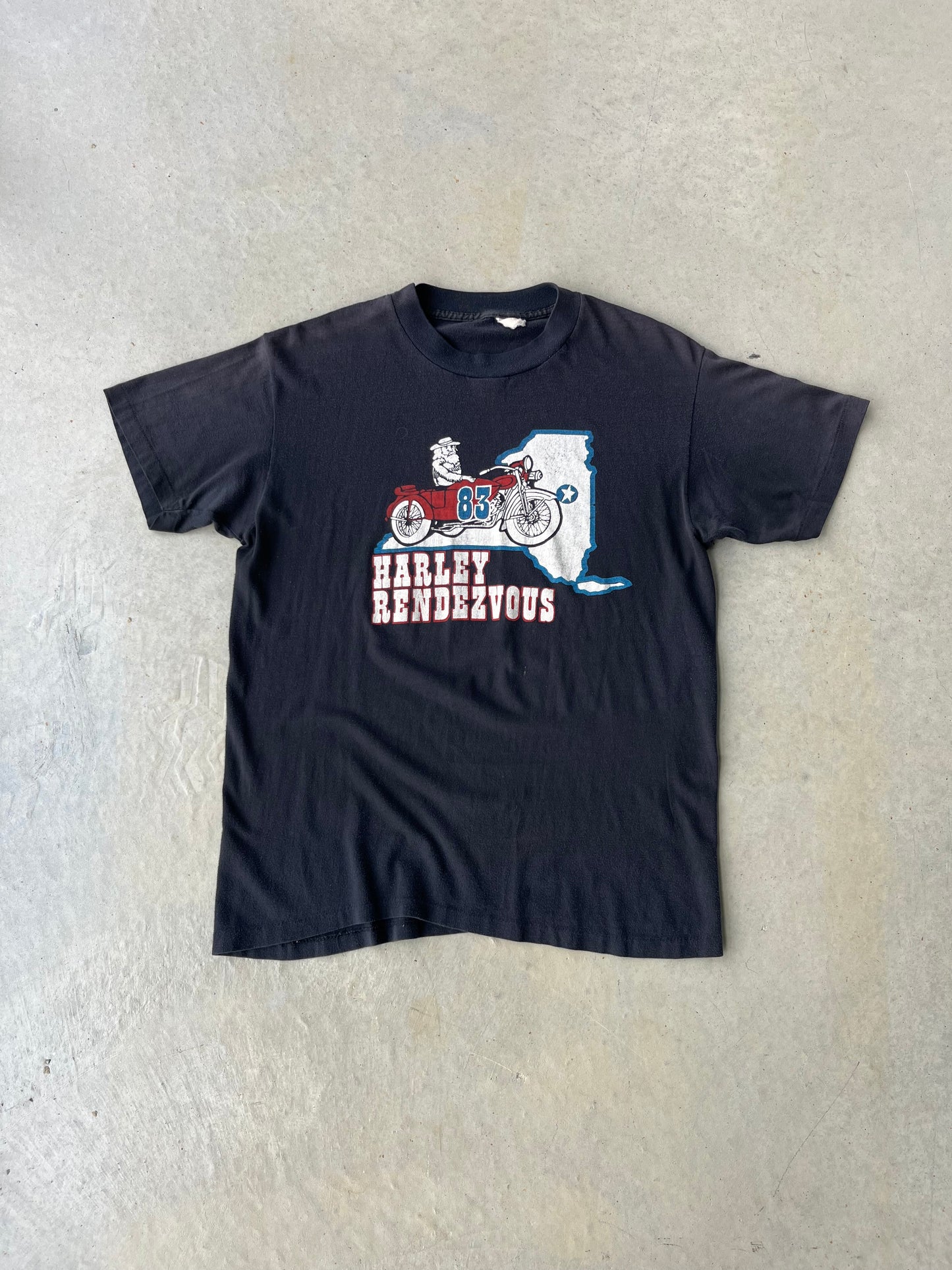 83' Harley Rendevous Biker T Shirt [M]