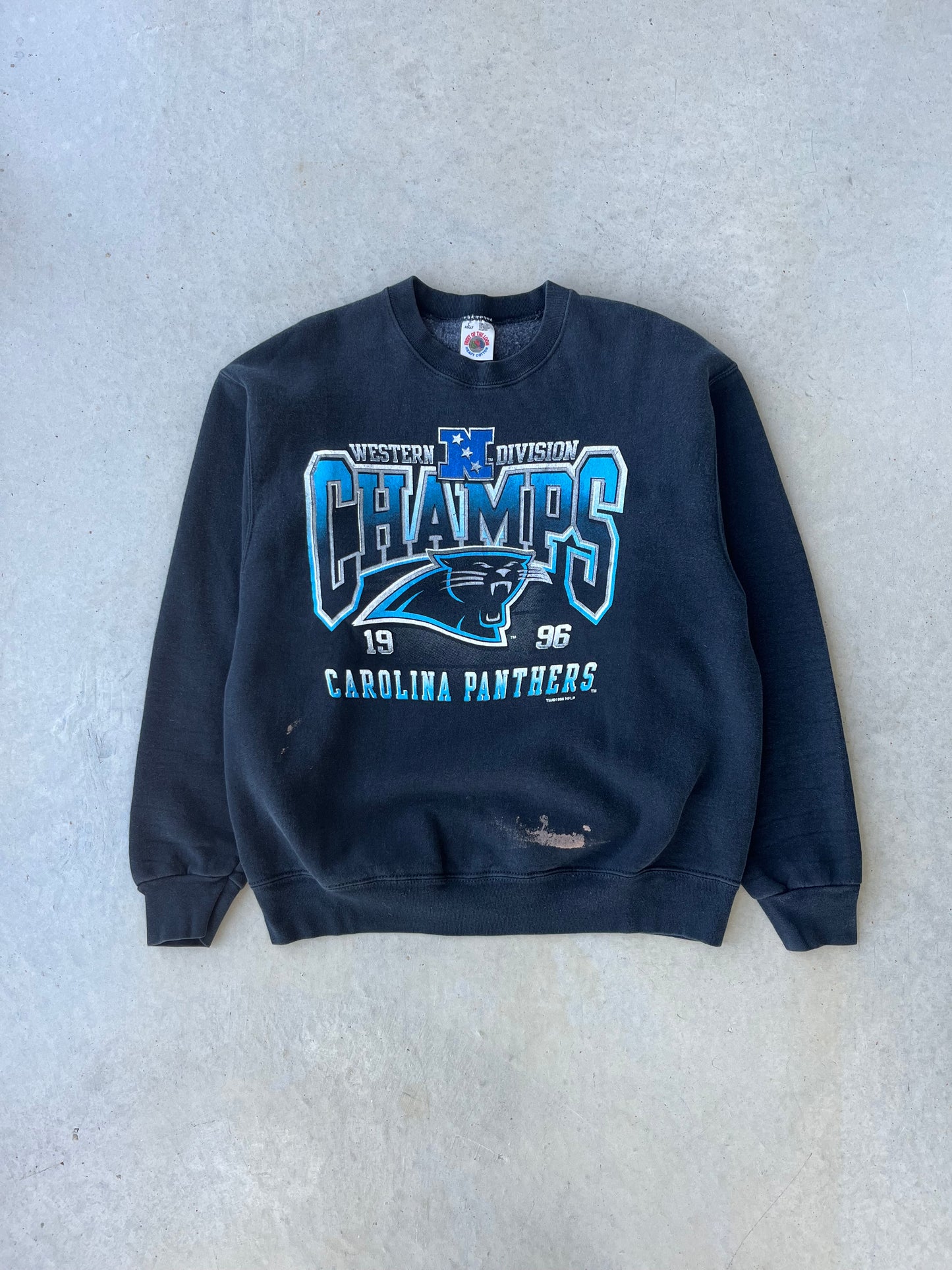 1996 Carolina Panthers Division Champs Crewneck [L]