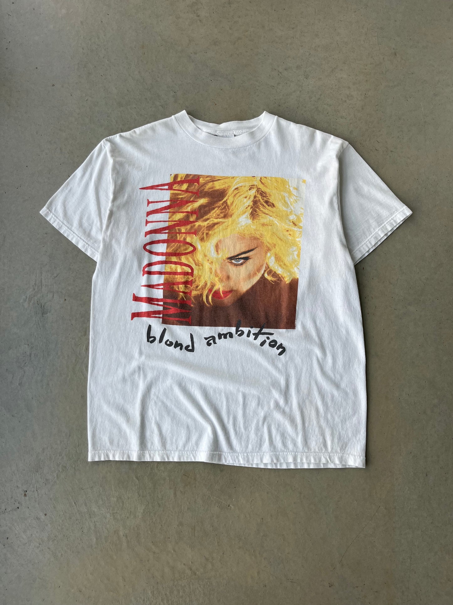 90's Madonna Blond Ambition Band T Shirt [L]