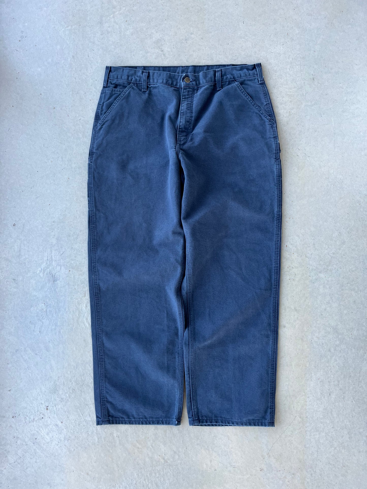 00’s Carhartt Navy Blue Work Pants [38x31]