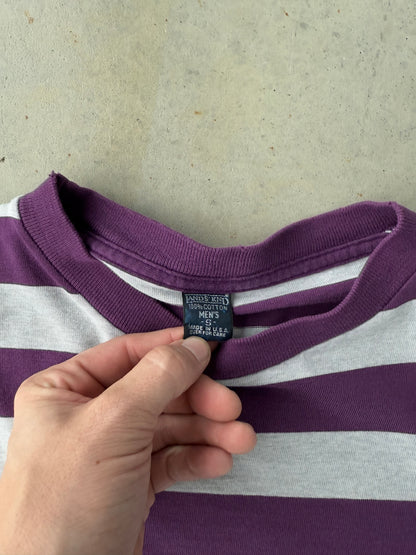 90’s Lands End Purple Striped Long Sleeve [S]