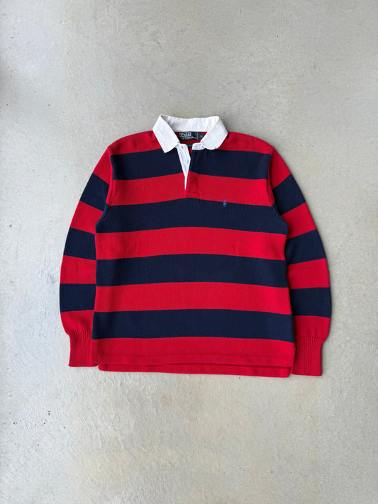 90’s Polo Ralph Lauren Striped Rugby Knit Sweater [L]