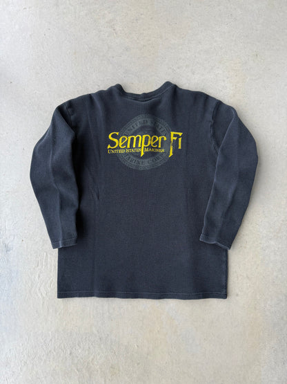 90’s Semper Fi Marines Long Sleeve Thermal [M]