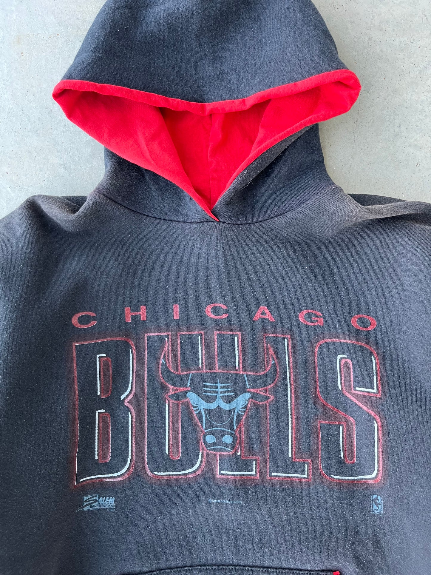 90's Chicago Bulls Salem Sports Hoodie [M]