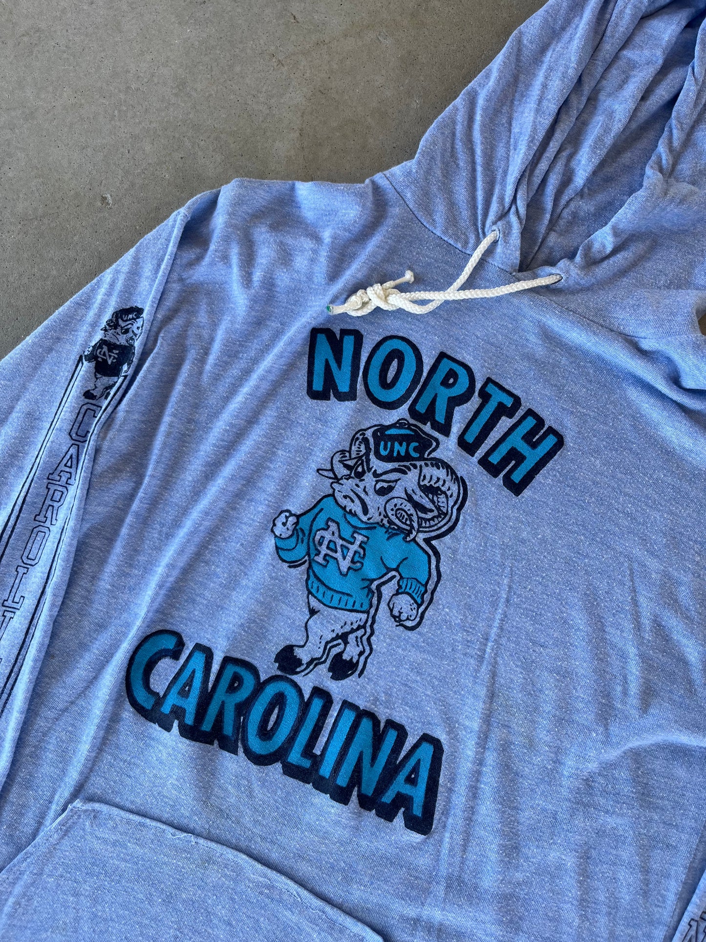 1970’s UNC Tarheels Hooded Long Sleeve Shirt [M]