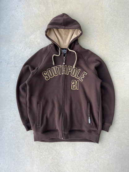 Y2K Brown Southpole Hoodie [XL]