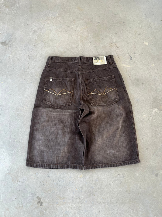 Y2K Southpole Brown Baggy Shorts [36]