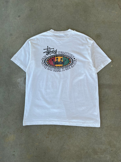 90’s Stussy Vibrations T-Shirt [XL]