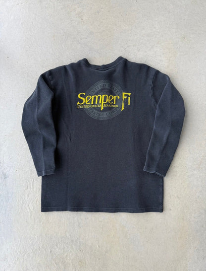 90’s Semper Fi Marines Long Sleeve Thermal [M]