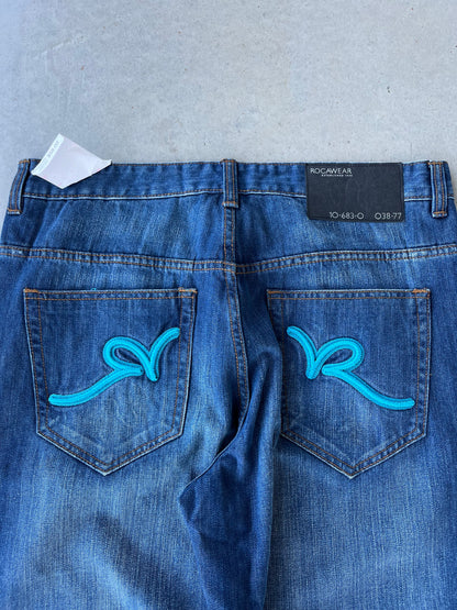 Y2K Rocawear Embroidered Baggy Pants [38x34]