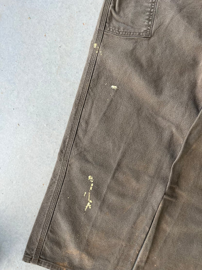 00’s Carhartt Brown Paint Splattered Work Pants [36x30]