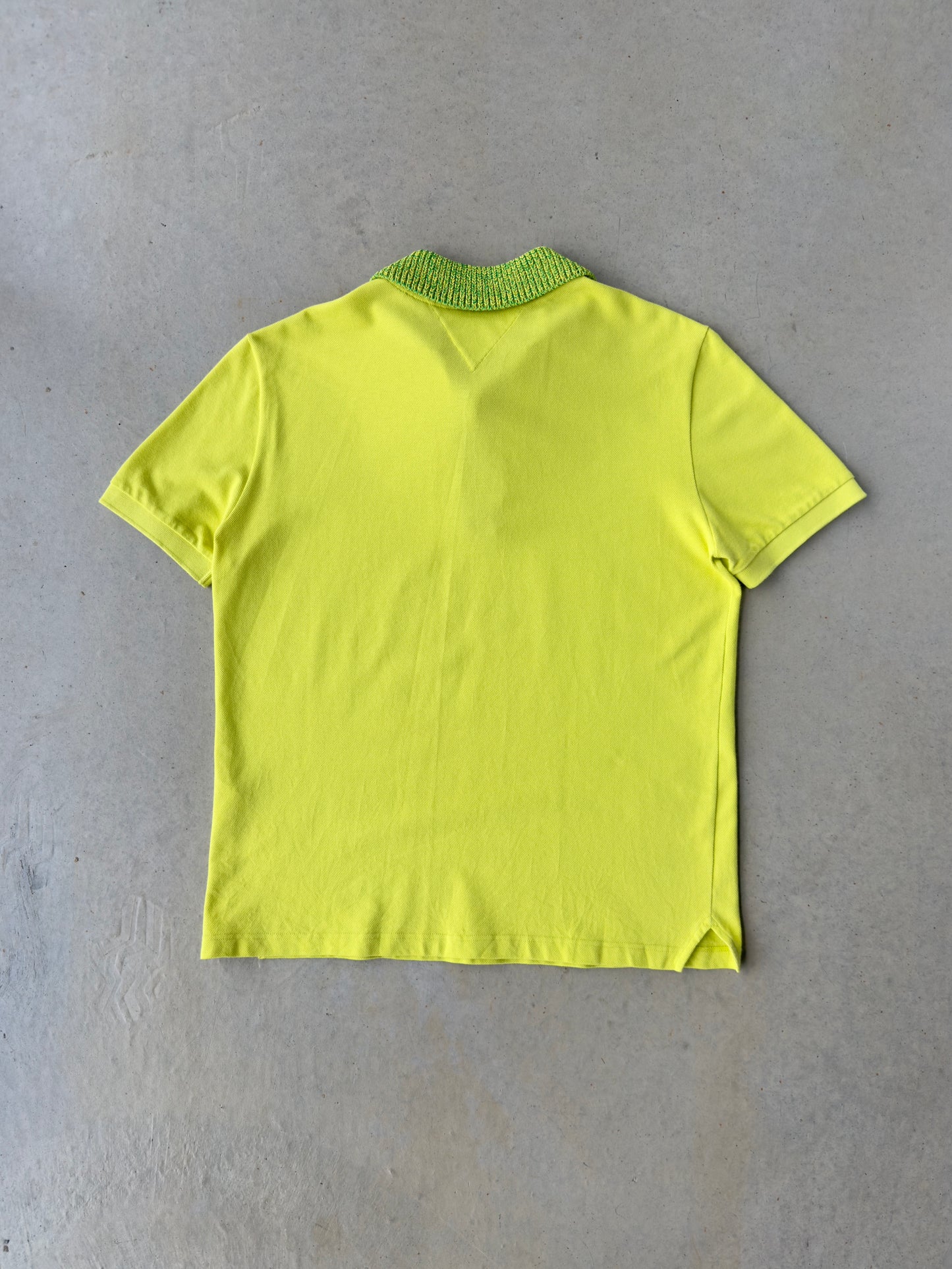 Bottega Vineta Green Knit Collar Polo Shirt [M]
