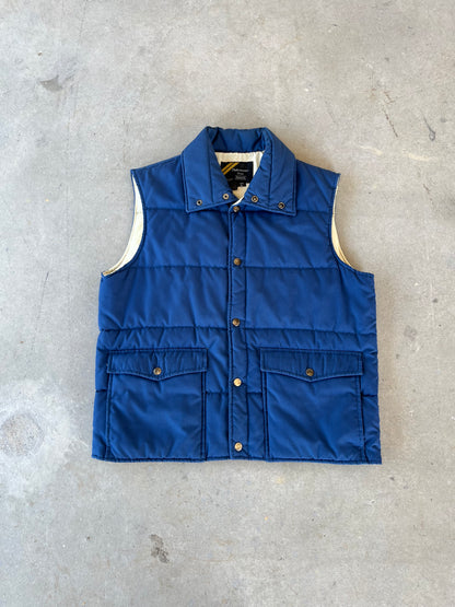 90’s Sears Blue Puffer Vest [L]