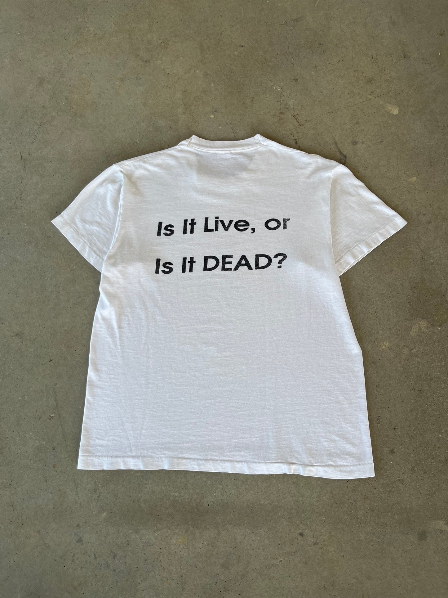 90’s Grateful Dead Maxell Speakers “ Is it Live or is it Dead “ T-Shirt [L]