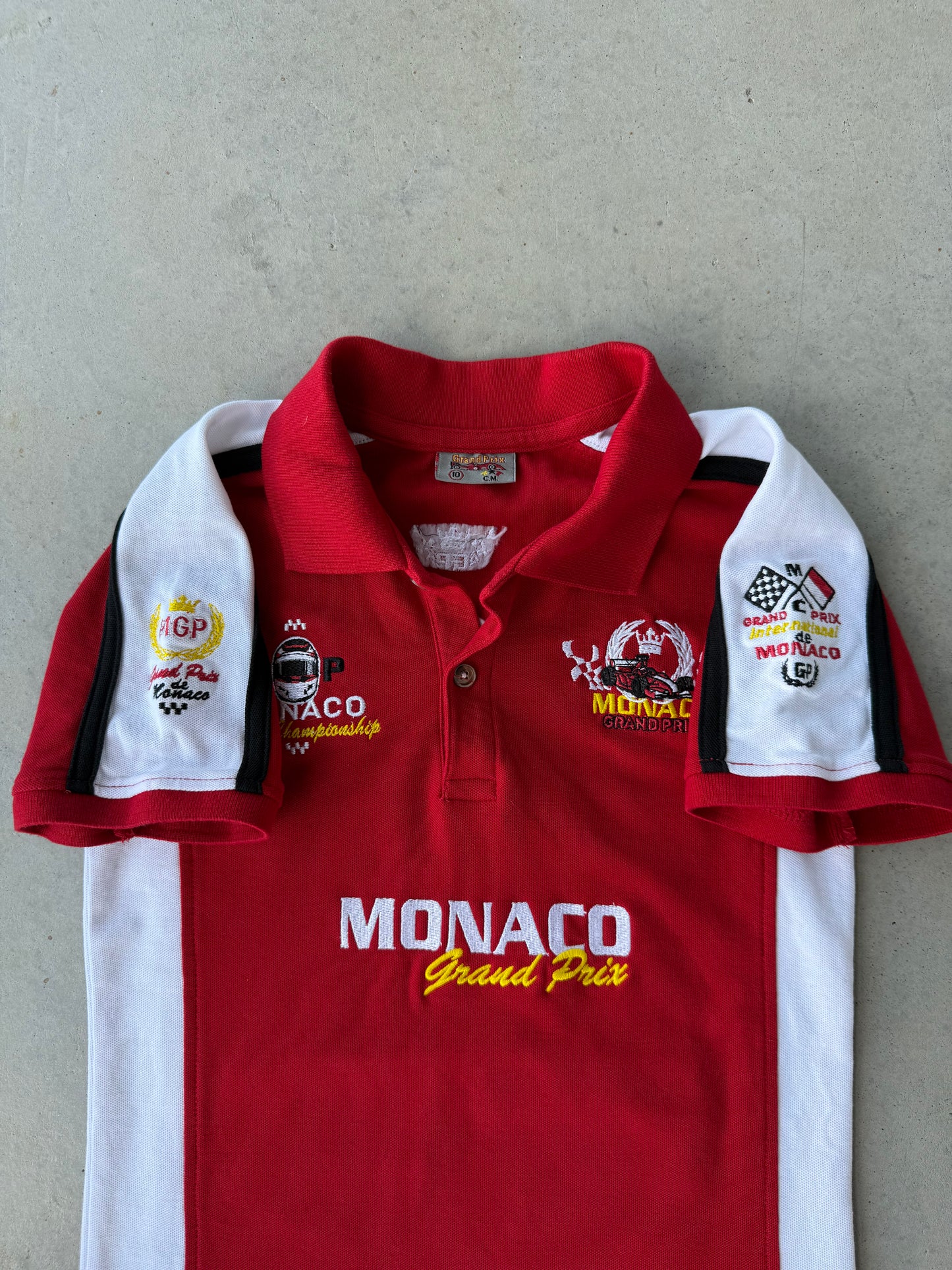 Vintage F1 Racing Mónaco Grand Prix Polo Shirt [S]