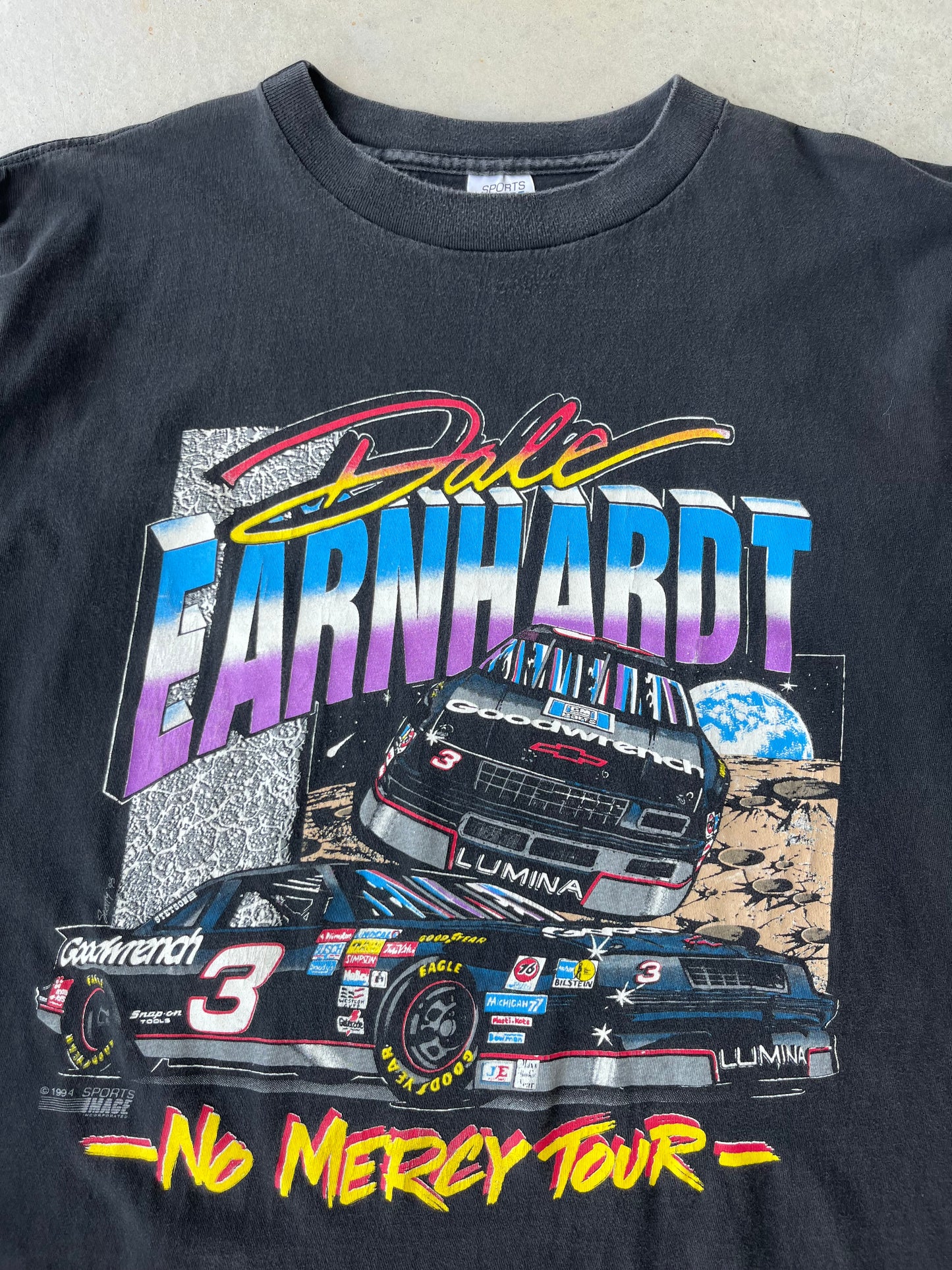 90's Dale Sr. “ No Mercy Tour “ Nascar T Shirt [L]