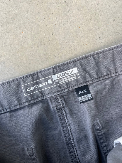 00’s Carhartt Gray Work Pants [36x30]