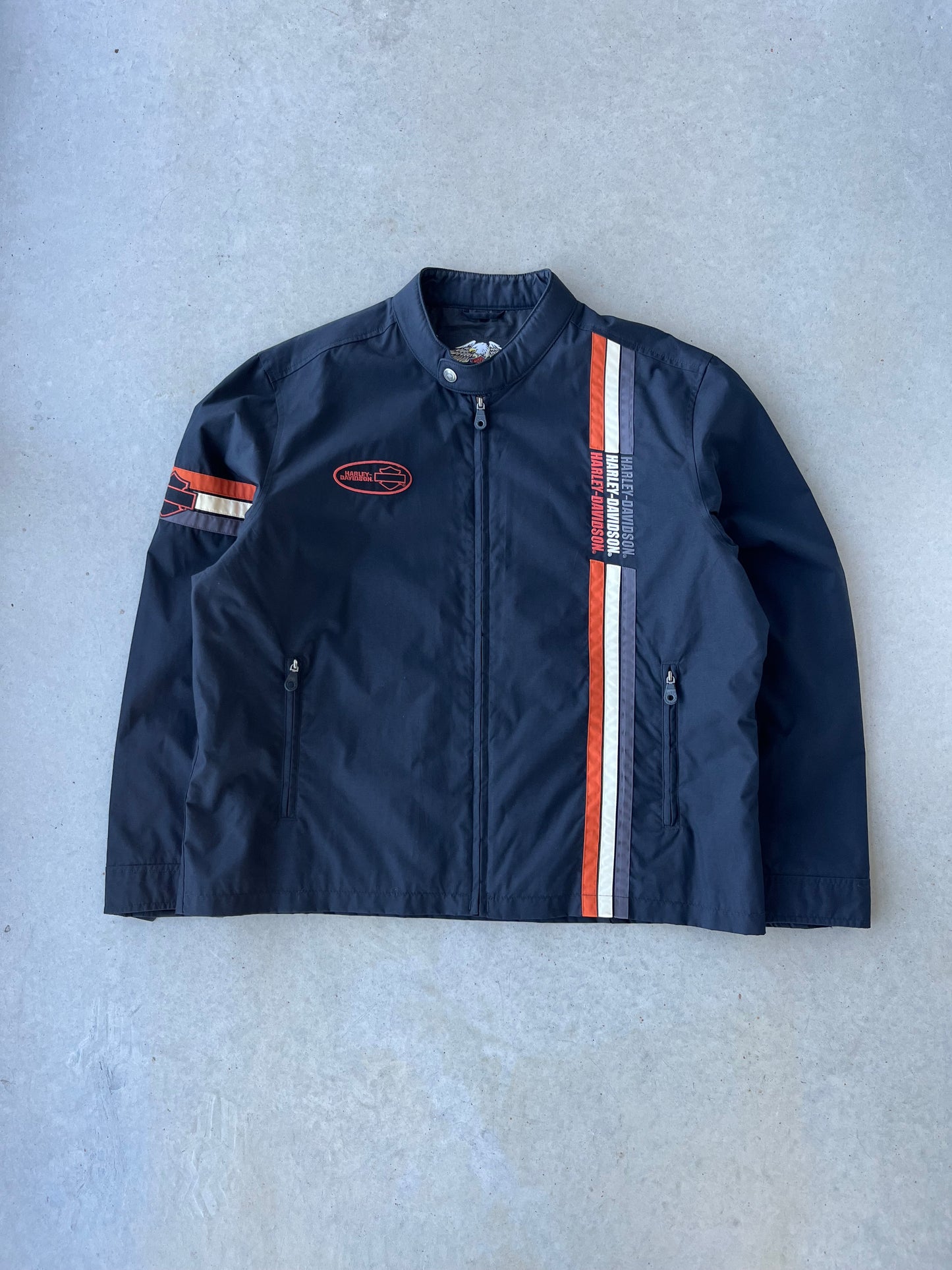 00’s Harley Davidson Biker Jacket [L]