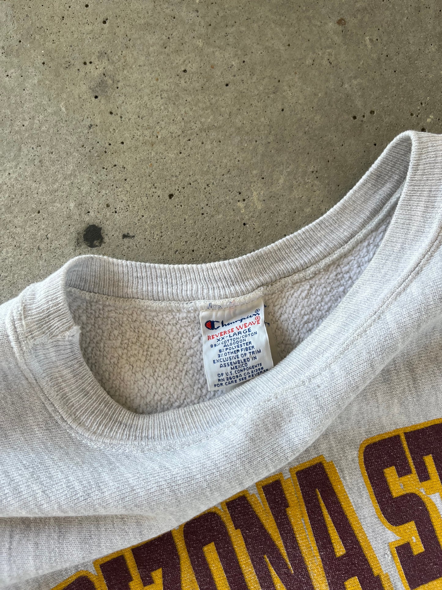 90’s Arizona State Rose Bowl Champion Reverse Weave Crewneck [XL]